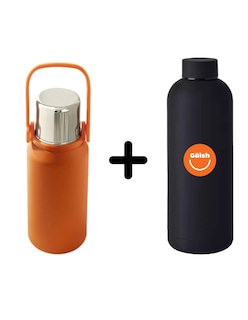 Foto 1 | Termo De Acero Portátil 1000ml + Gratis Termo Güish De Regalo