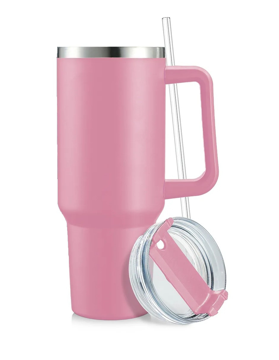 Foto 2 | Vaso Térmico De 40oz Acero Inoxidable Rosa + Gratis Termo Güish De Regalo