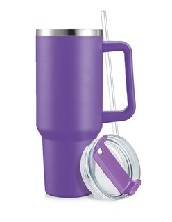 Foto 2 | Vaso Térmico De 40oz Acero Inoxidable Morado + Gratis Termo Güish De Regalo