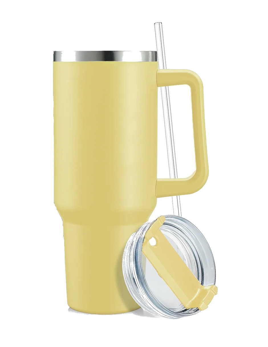 Foto 3 pulgar | Vaso Térmico De 40oz Acero Inoxidable Amarillo + Gratis Termo Güish De Regalo