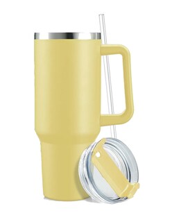 Foto 2 | Vaso Térmico De 40oz Acero Inoxidable Amarillo + Gratis Termo Güish De Regalo
