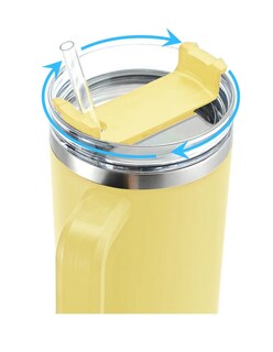 Foto 3 | Vaso Térmico De 40oz Acero Inoxidable Amarillo + Gratis Termo Güish De Regalo