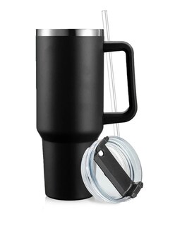 Foto 2 | Vaso Térmico De 40oz Acero Inoxidable Negro + Gratis Termo Güish De Regalo