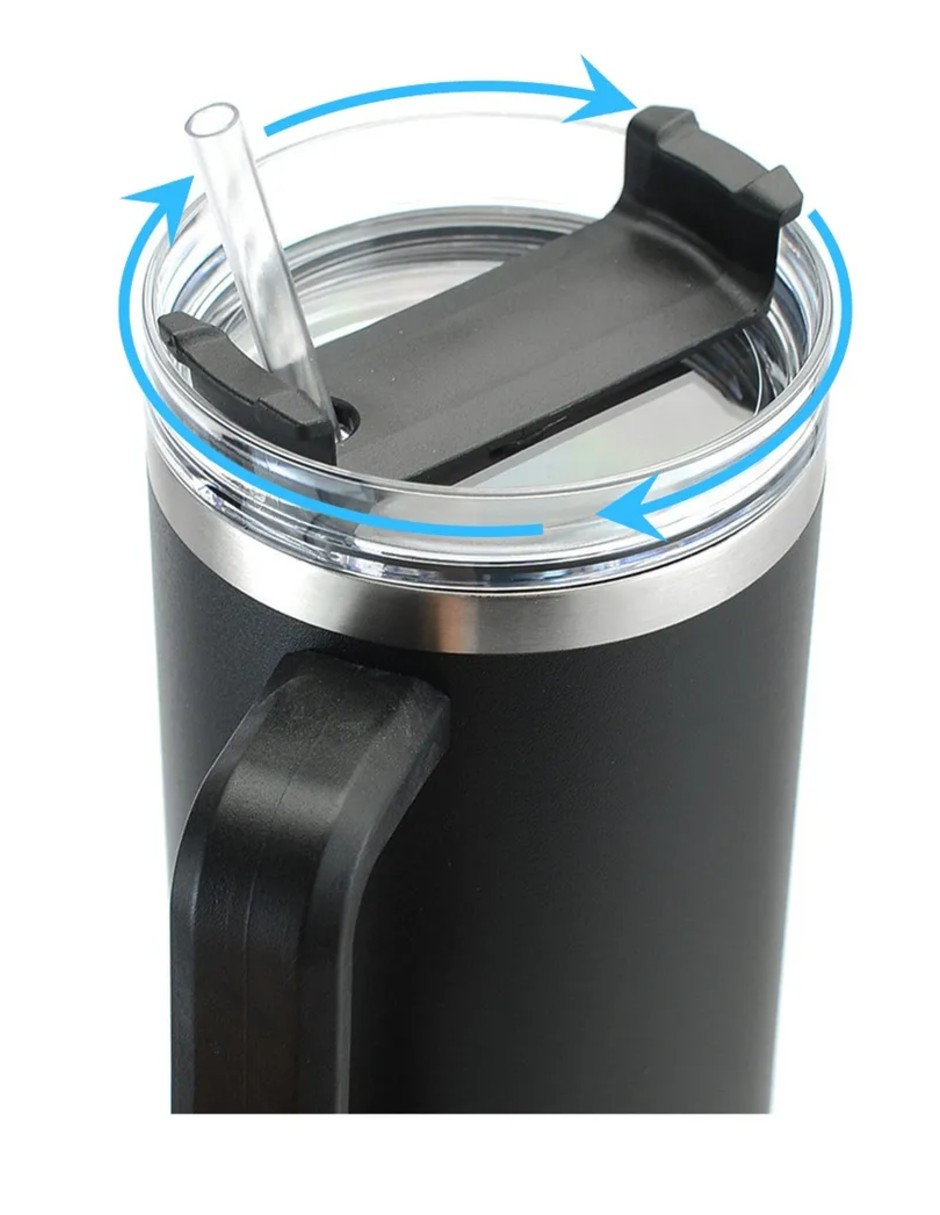 Foto 4 pulgar | Vaso Térmico De 40oz Acero Inoxidable Negro + Gratis Termo Güish De Regalo