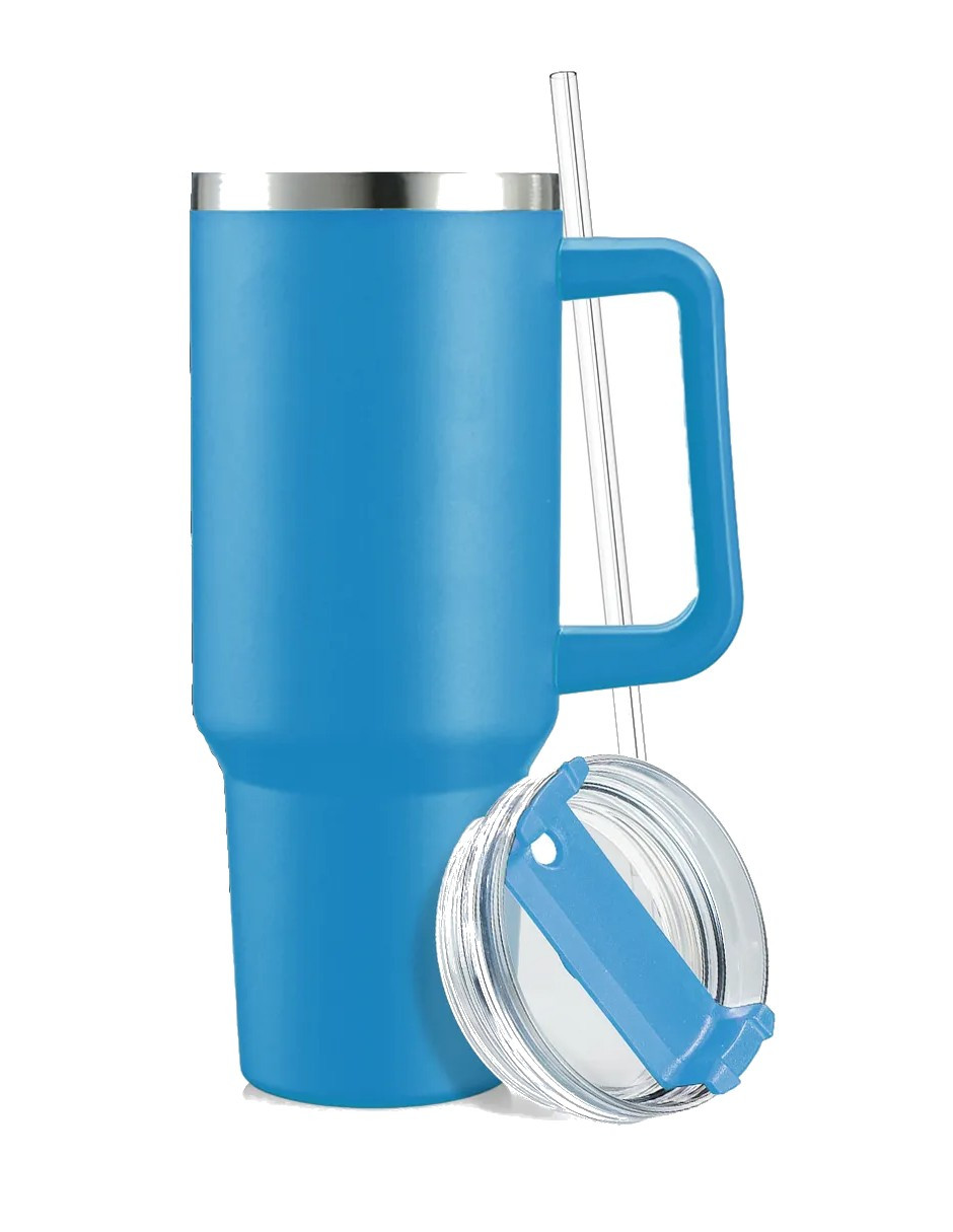 Foto 3 pulgar | Vaso Térmico De 40oz Acero Inoxidable Azul Claro + Gratis Termo Güish De Regalo