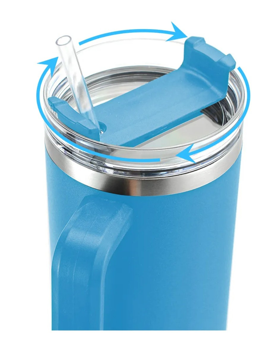 Foto 4 pulgar | Vaso Térmico De 40oz Acero Inoxidable Azul Claro + Gratis Termo Güish De Regalo