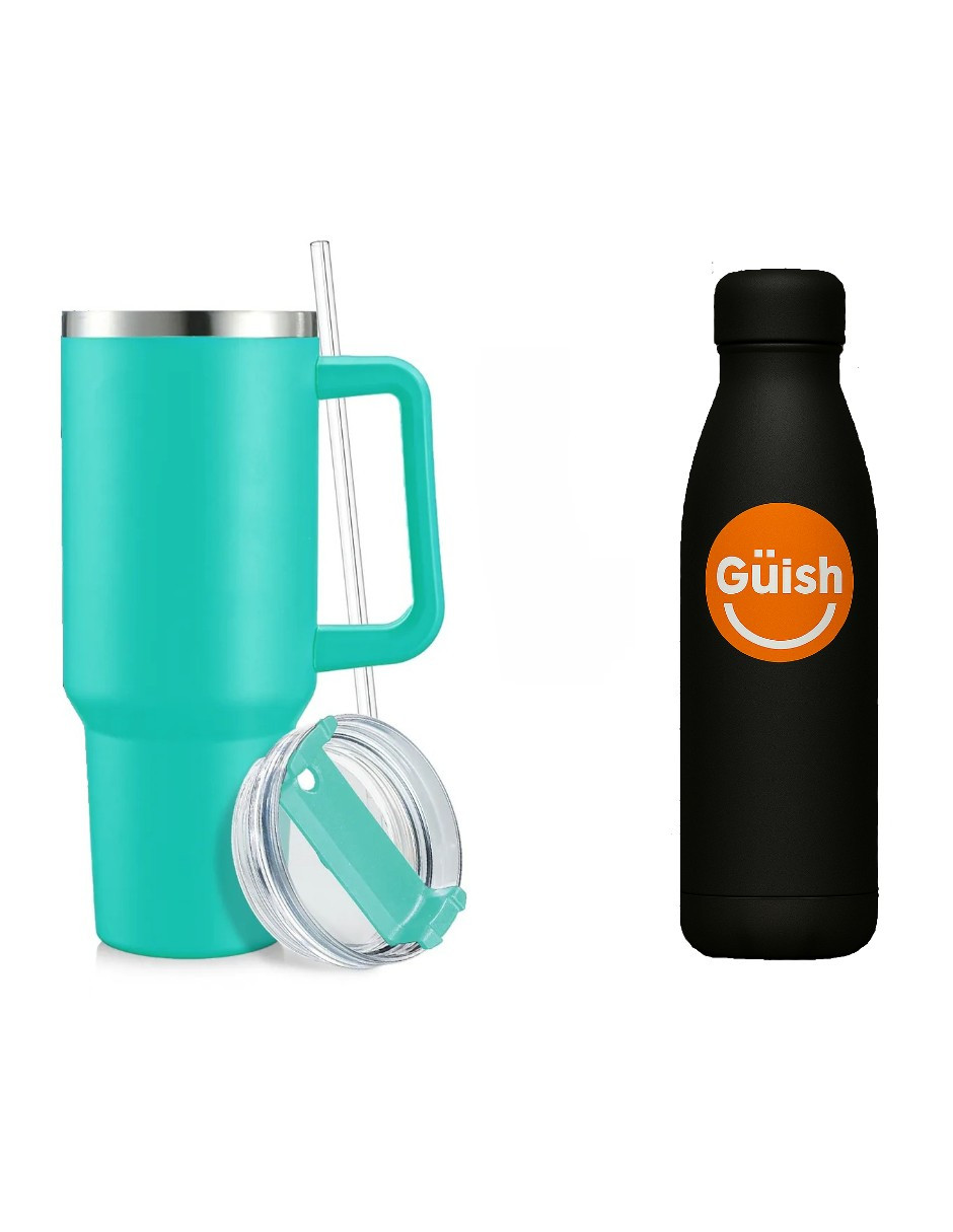 Foto 1 | Vaso Térmico De 40oz Acero Inoxidable Verde 2.0 + Gratis Termo Güish De Regalo