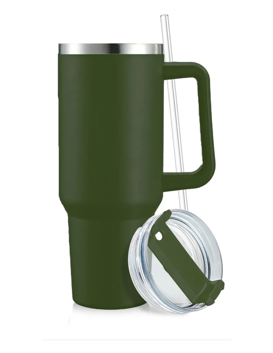 Foto 3 pulgar | Vaso Térmico De 40oz Acero Inoxidable Verde Oscuro + Gratis Termo Güish De Regalo