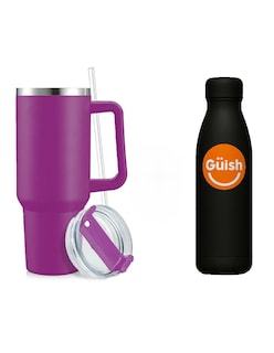 Foto 1 | Vaso Térmico De 40oz Acero Inoxidable Purpura + Gratis Termo Güish De Regalo