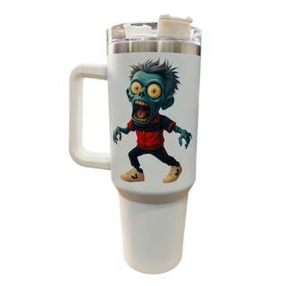 Foto 1 | Termo De Acero Inoxidable Zombie Macareno Color Blanco