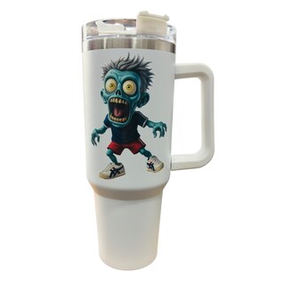 Foto 2 | Termo De Acero Inoxidable Zombie Macareno Color Blanco