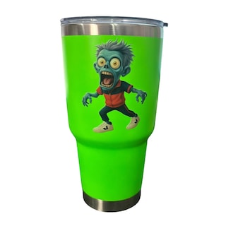 Foto 1 | Termo De Acero Inoxidable Zombie Macareno Color Verde