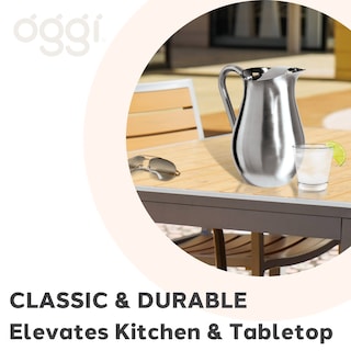 Foto 3 | Pitcher Oggi De Agua De Acero Inoxidable Con Protector De Hielo, 2 Litros Y 68 Onzas - Venta Internacional.