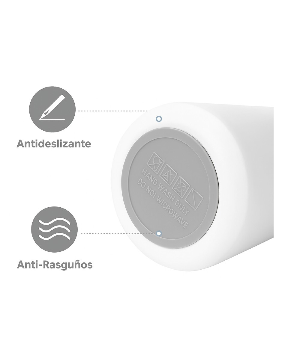 Foto 5 pulgar | Termo De Acero Inoxidable Dos Maneras De Beber Blanco + Gratis Termo Güish De Regalo