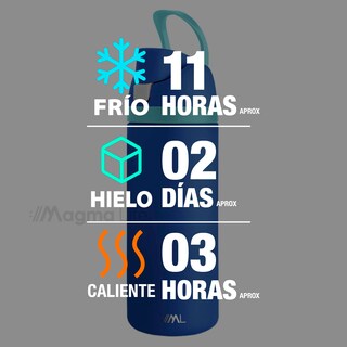 Foto 5 | Magma Life Termo Acero Inoxidable 946ml(32oz), Material Seguro Y Resistente, Tapa Con Botón Y Cerradura, Asa Integrada