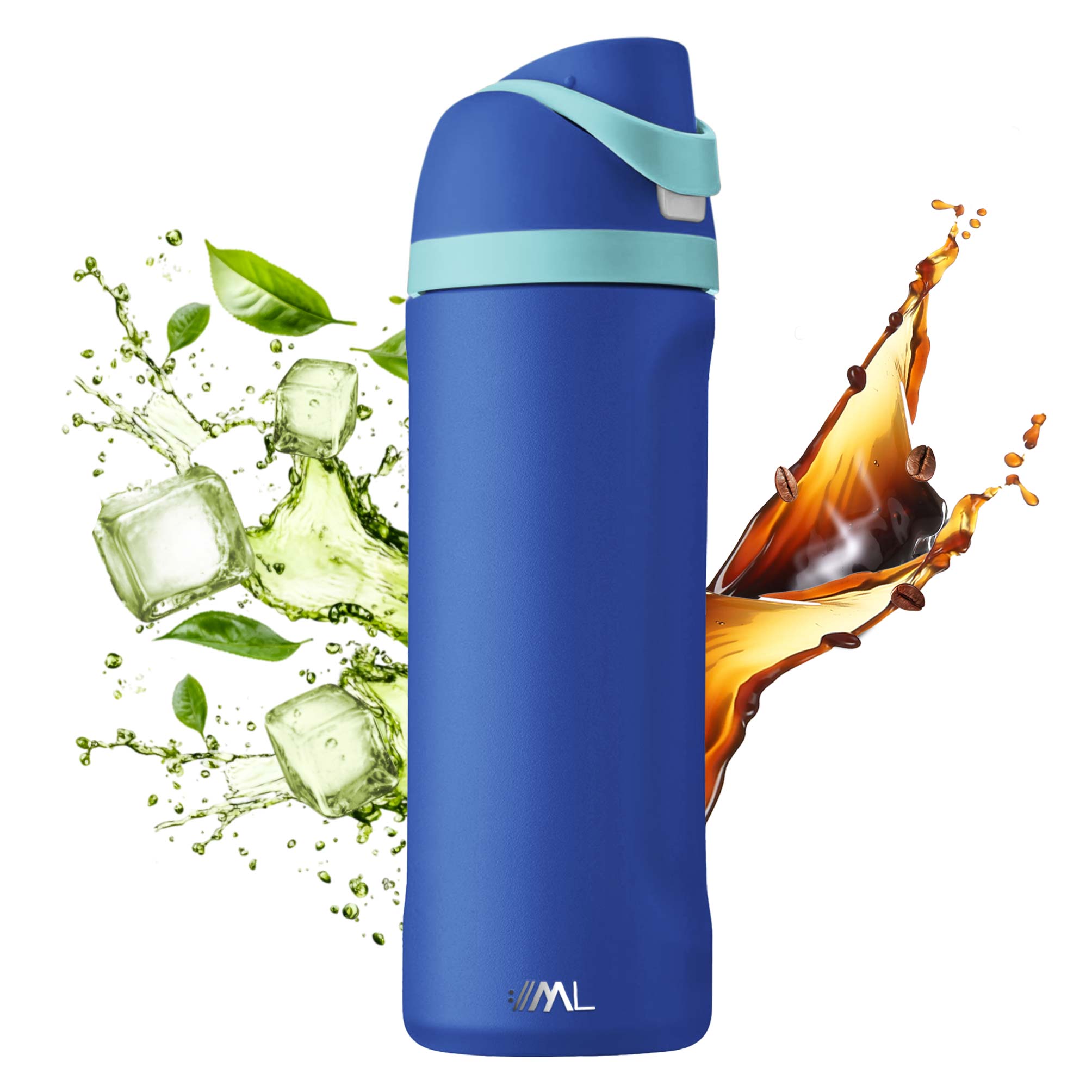 Foto 2 pulgar | Magma Life Termo Acero Inoxidable 710ml(24oz), Material Seguro Y Resistente, Tapa Con Botón Y Cerradura, Asa Integrada