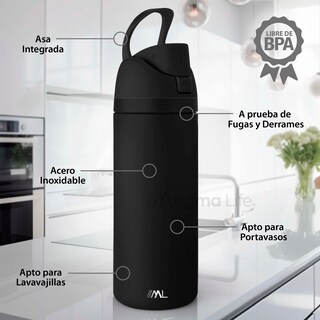 Foto 2 | Magma Life Termo Acero Inoxidable 946ml(32oz), Material Seguro Y Resistente, Tapa Con Botón Y Cerradura, Asa Integrada