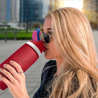Foto 6 | Magma Life Termo Acero Inoxidable 946ml(32oz), Material Seguro Y Resistente, Tapa Con Botón Y Cerradura, Asa Integrada