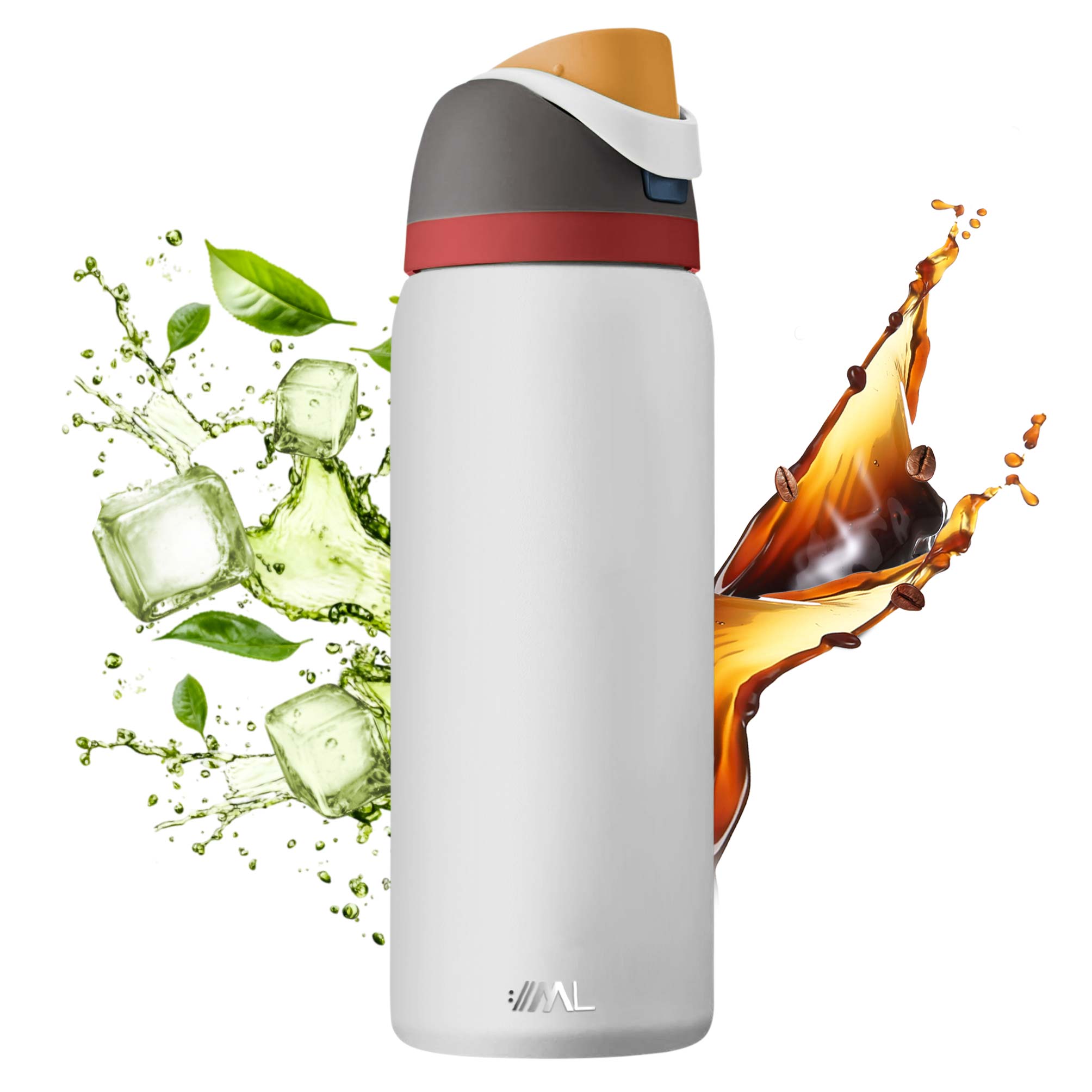 Foto 2 pulgar | Magma Life Termo Acero Inoxidable 946ml(32oz), Material Seguro Y Resistente, Tapa Con Botón Y Cerradura, Asa Integrada