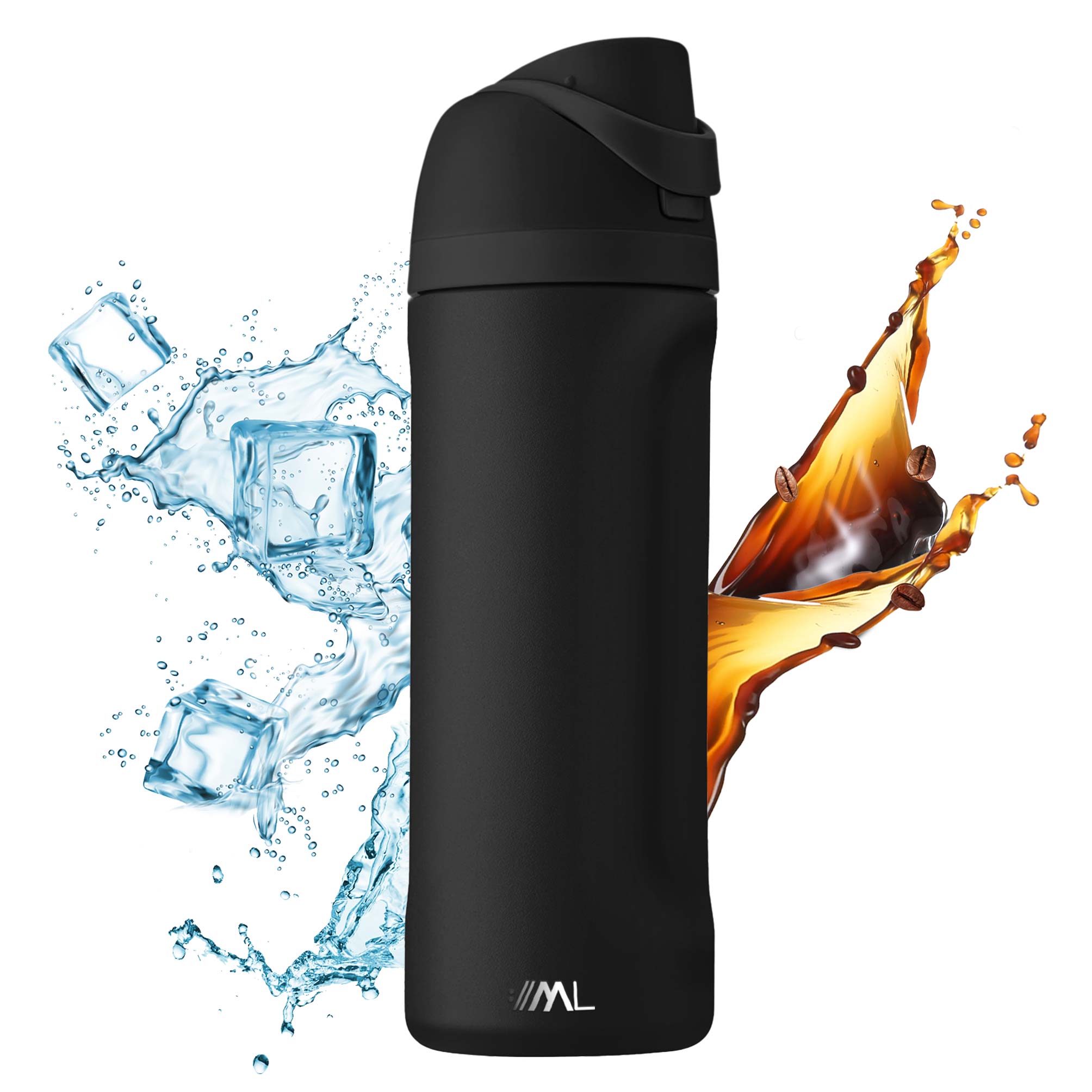 Foto 2 pulgar | Magma Life Termo Acero Inoxidable 710ml(24oz), Material Seguro Y Resistente, Tapa Con Botón Y Cerradura, Asa Integrada