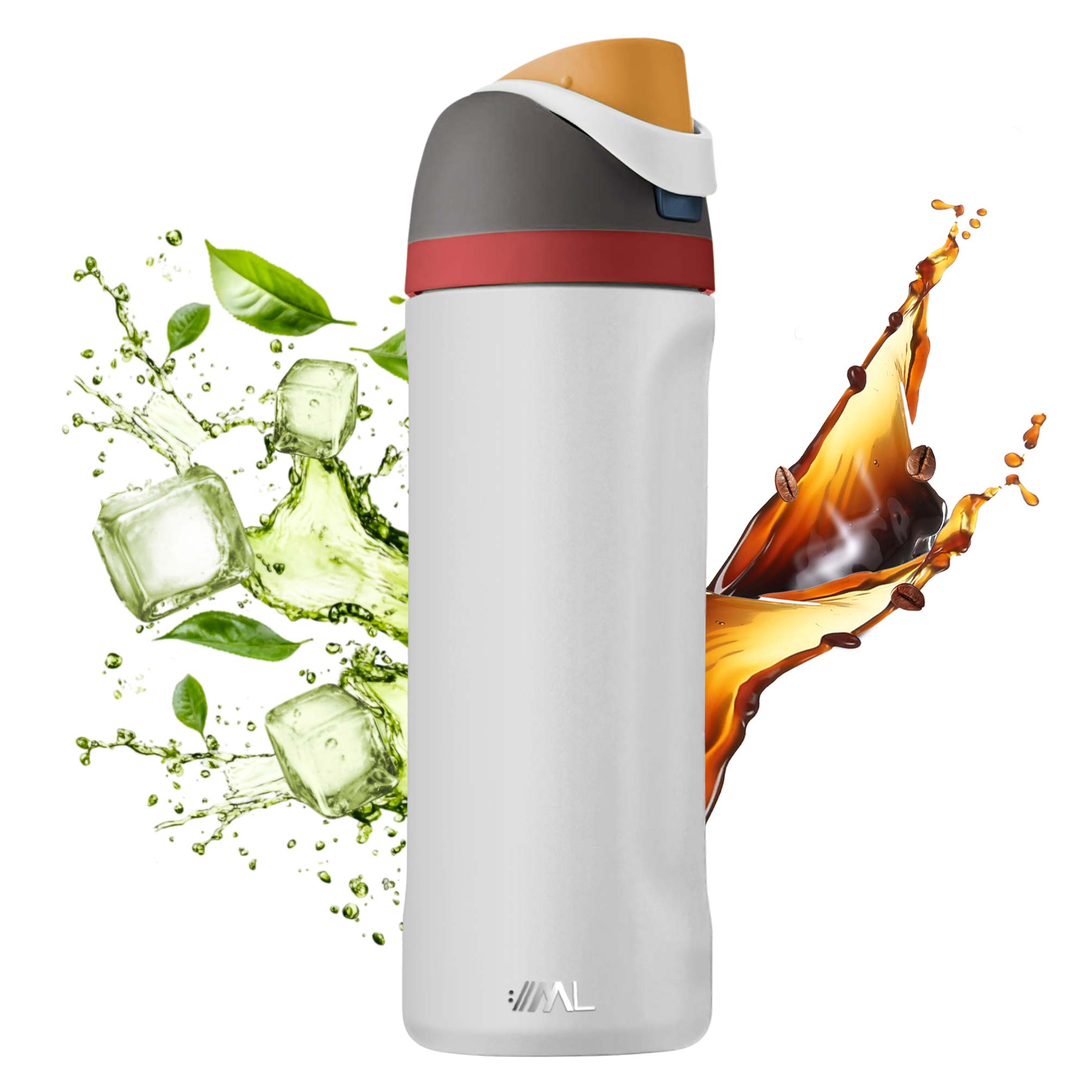 Foto 1 | Magma Life Termo Acero Inoxidable 710ml(24oz), Material Seguro Y Resistente, Tapa Con Botón Y Cerradura, Asa Integrada