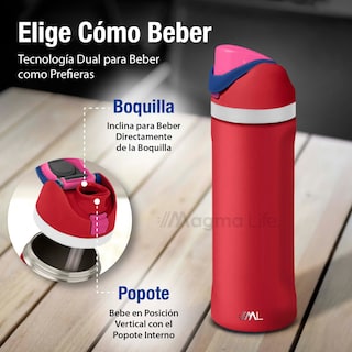Foto 4 | Magma Life Termo De Acero Inoxidable Premium 710ml(24oz), Mantiene Bebidas Calientes O Frías Mas Horas, Tecnologia Te