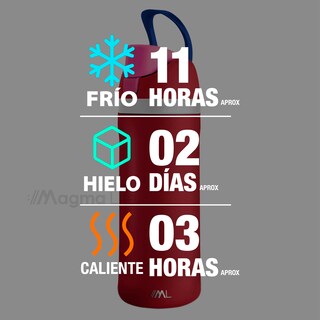 Foto 5 | Magma Life Termo De Acero Inoxidable Premium 710ml(24oz), Mantiene Bebidas Calientes O Frías Mas Horas, Tecnologia Te
