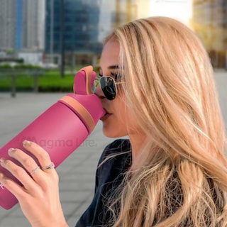 Foto 6 | Magma Life Termo Acero Inoxidable 946ml(32oz), Material Seguro Y Resistente, Tapa Con Botón Y Cerradura, Asa Integrada