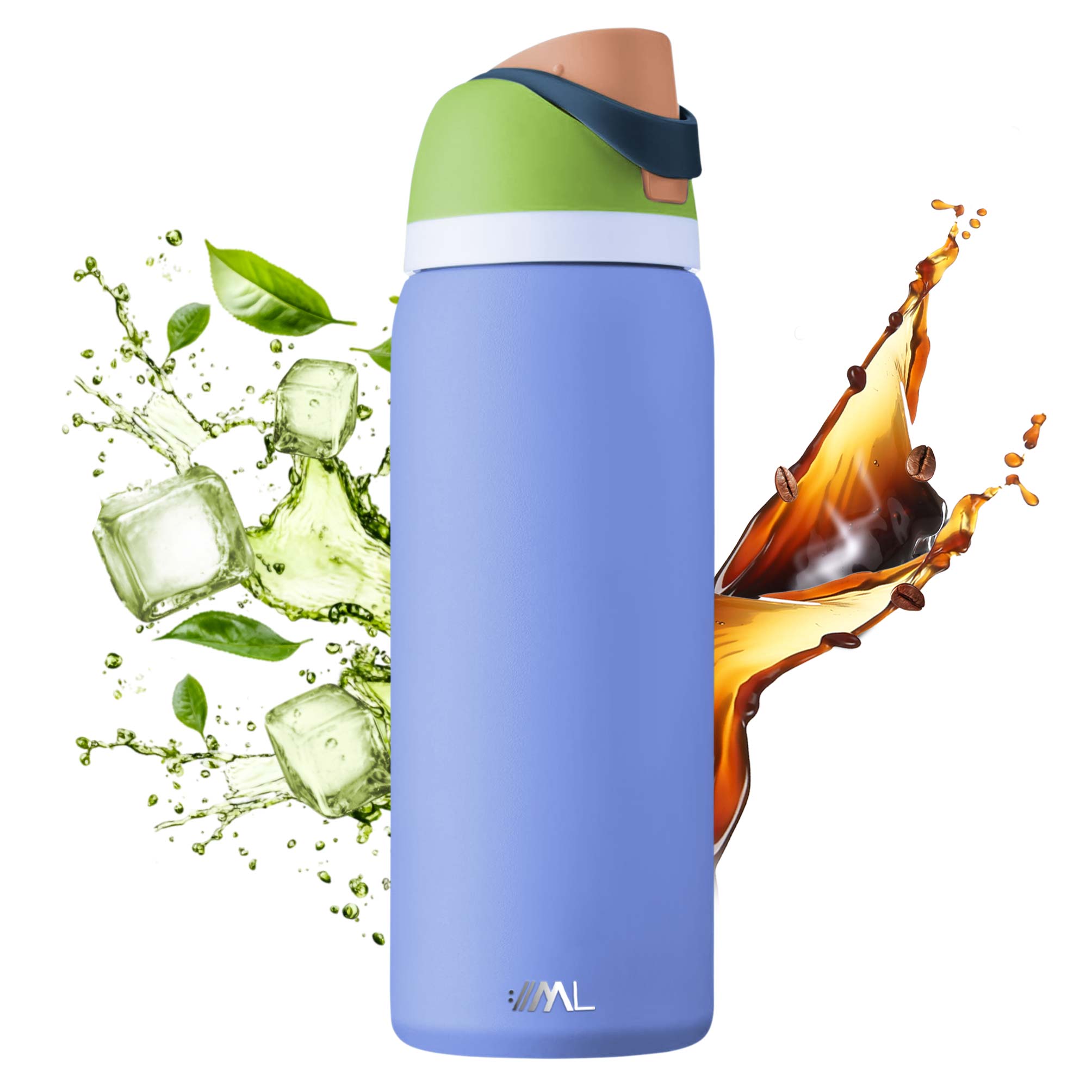 Foto 2 pulgar | Magma Life Termo Acero Inoxidable 946ml(32oz), Material Seguro Y Resistente, Tapa Con Botón Y Cerradura, Asa Integrada