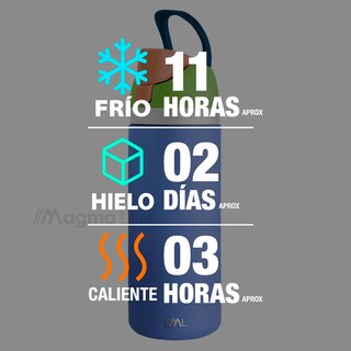 Foto 5 | Magma Life Termo Acero Inoxidable 946ml(32oz), Material Seguro Y Resistente, Tapa Con Botón Y Cerradura, Asa Integrada