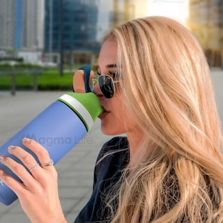 Foto 6 | Magma Life Termo Acero Inoxidable 946ml(32oz), Material Seguro Y Resistente, Tapa Con Botón Y Cerradura, Asa Integrada