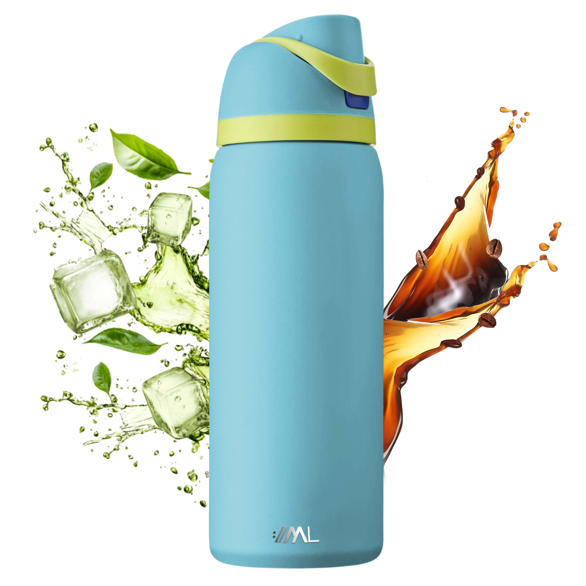 Foto 2 pulgar | Magma Life Termo Acero Inoxidable 946ml(32oz), Material Seguro Y Resistente, Tapa Con Botón Y Cerradura, Asa Integrada