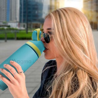 Foto 6 | Magma Life Termo Acero Inoxidable 946ml(32oz), Material Seguro Y Resistente, Tapa Con Botón Y Cerradura, Asa Integrada