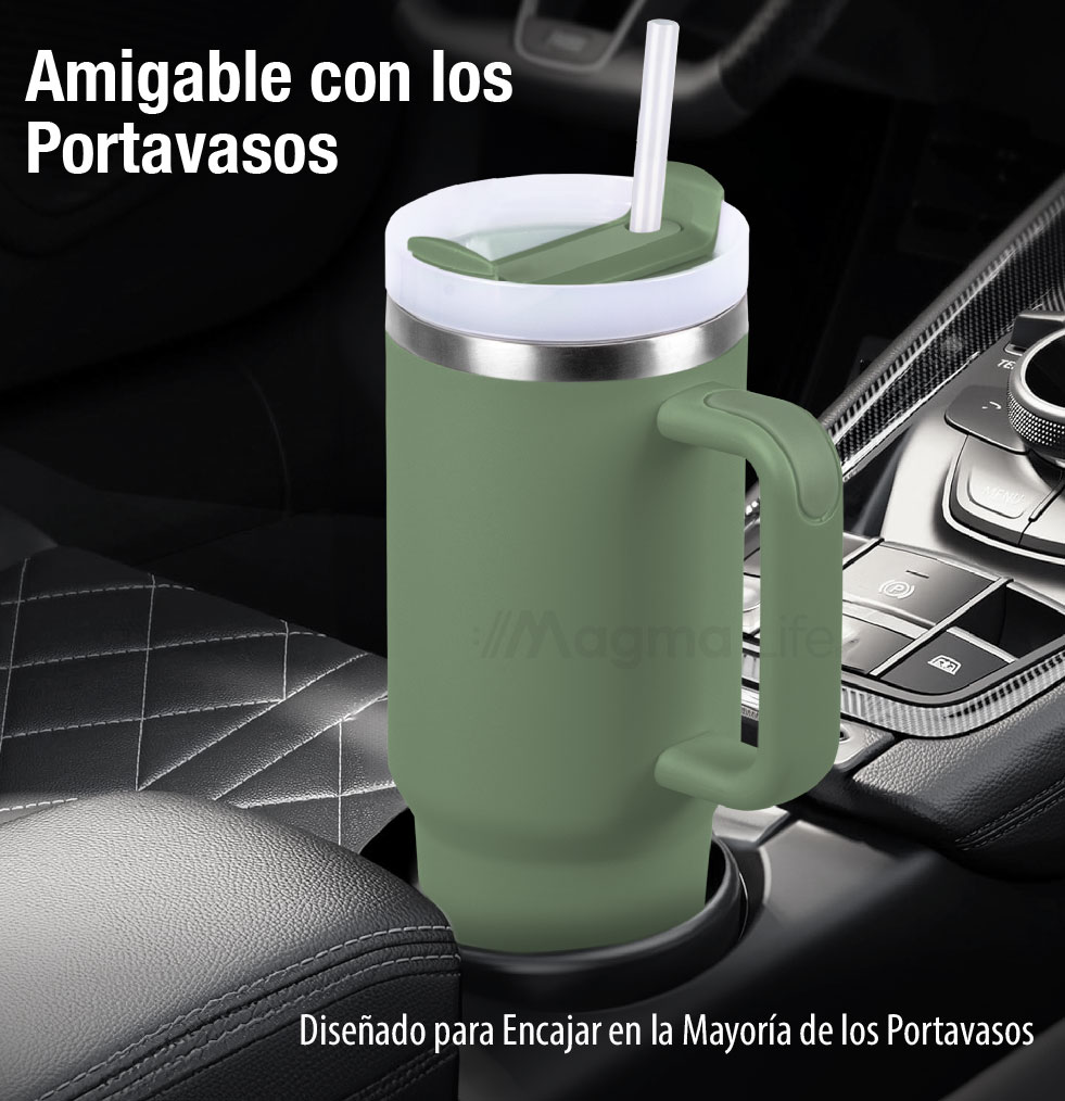 Foto 7 pulgar | Magma Life Termo De Acero Inoxidable Premium 1180ml (40oz) Mantiene Bebidas Calientes O Frías Mas Horas (verde)