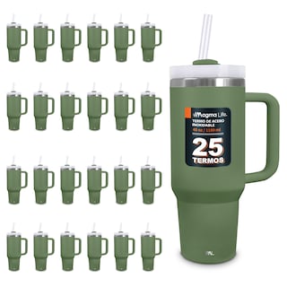 Foto 7 | Magma Life Termo De Acero Inoxidable Premium 1180ml (40oz) Mantiene Bebidas Calientes O Frías Mas Horas (verde)