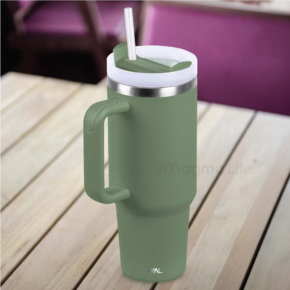 Foto 8 | Magma Life Termo De Acero Inoxidable Premium 1180ml (40oz) Mantiene Bebidas Calientes O Frías Mas Horas (verde)