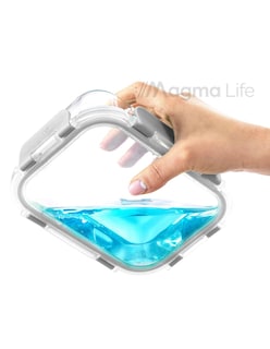 Foto 4 | Magma Life Juego De 24 Piezas, 12 Contenedores De Vidrio Y 12 Tapas, Herméticos, Tapas De Cierre Fácil, Refrac