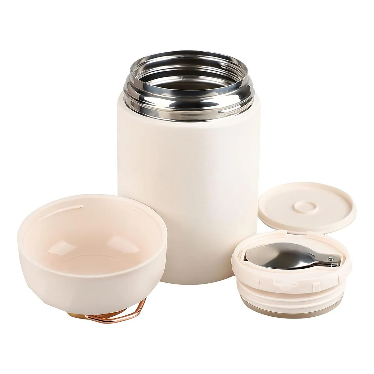 Foto 6 pulgar | Termo Portátil Comida Caliente Fría 600ml Eo Safe Imports Esi-19426 Blanco