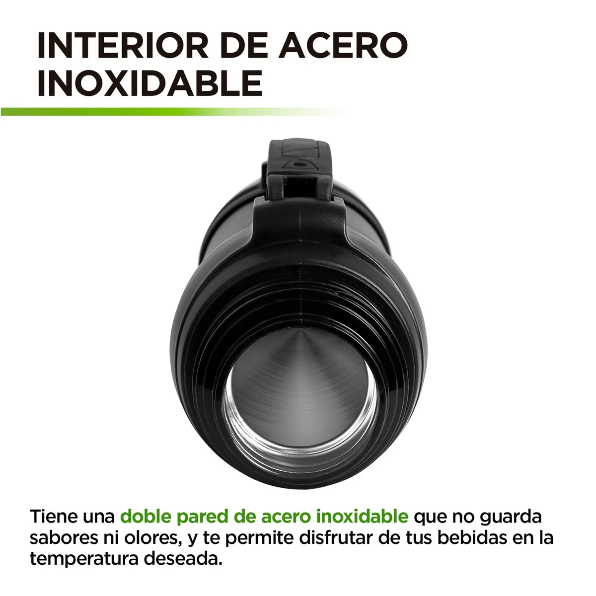 Foto 6 pulgar | Termo De Acero Inoxidable 2 Litros Eo Safe Imports Esi-19432 Negro