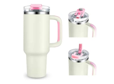 Foto 1 | Xtellar Vaso Térmico De 40 Oz Acero Inoxidable Con Asa Ergonómica Y Popote Abatible