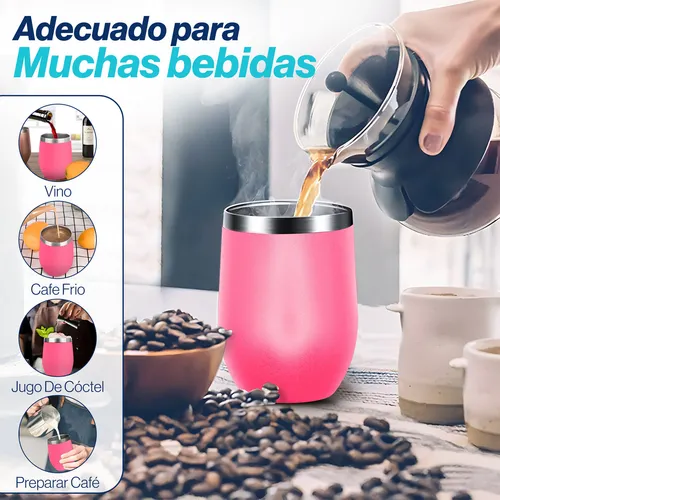 Foto 3 pulgar | Xtellar Vaso Térmico Antiderrames Premium 12on – Multifuncional E Ideal Para Cafés Y Tés
