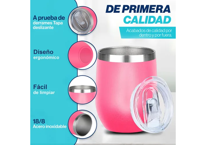 Foto 4 pulgar | Xtellar Vaso Térmico Antiderrames Premium 12on – Multifuncional E Ideal Para Cafés Y Tés