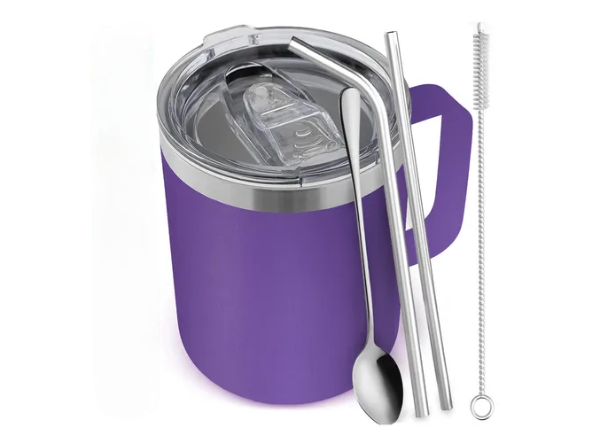 Xtellar Vaso Térmico Portátil De Acero Inoxidable 12 Oz Para Café Y Bebidas Frías