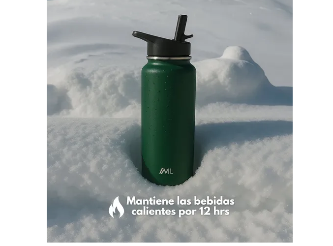 Foto 4 pulgar | Xtellar Inoxidables Termo De Alta Capacidad Para Múltiples Bebidas, Conservación Perfecta De Temperatura (verde, 950ml)