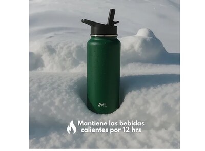 Foto 3 | Xtellar Inoxidables Termo De Alta Capacidad Para Múltiples Bebidas, Conservación Perfecta De Temperatura (verde, 950ml)