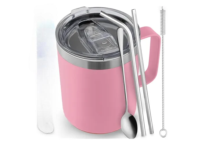 Xtellar Vaso Térmico Portátil De Acero Inoxidable 12 Oz Para Café Y Bebidas Frías
