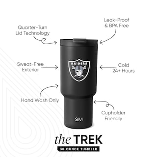 Foto 2 | Vaso Sencillo Y Moderno De Acero Inoxidable De Los Oakland Raiders De La Nfl, 900 Ml - Venta Internacional.