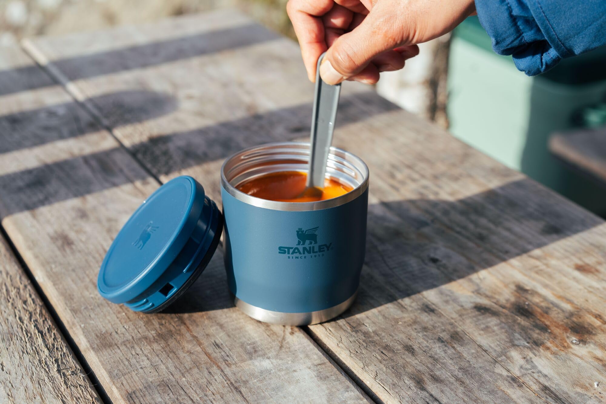 Foto 2 | Tarro De Comida Stanley Adventure To-go, 350 Ml, Color Negro Brillante - Venta Internacional.