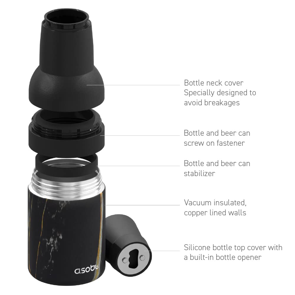 Foto 7 pulgar | Soporte Para Cerveza Asobu Frosty 2 Go De Acero Inoxidable Con Aislamiento Al Vacío - Venta Internacional.