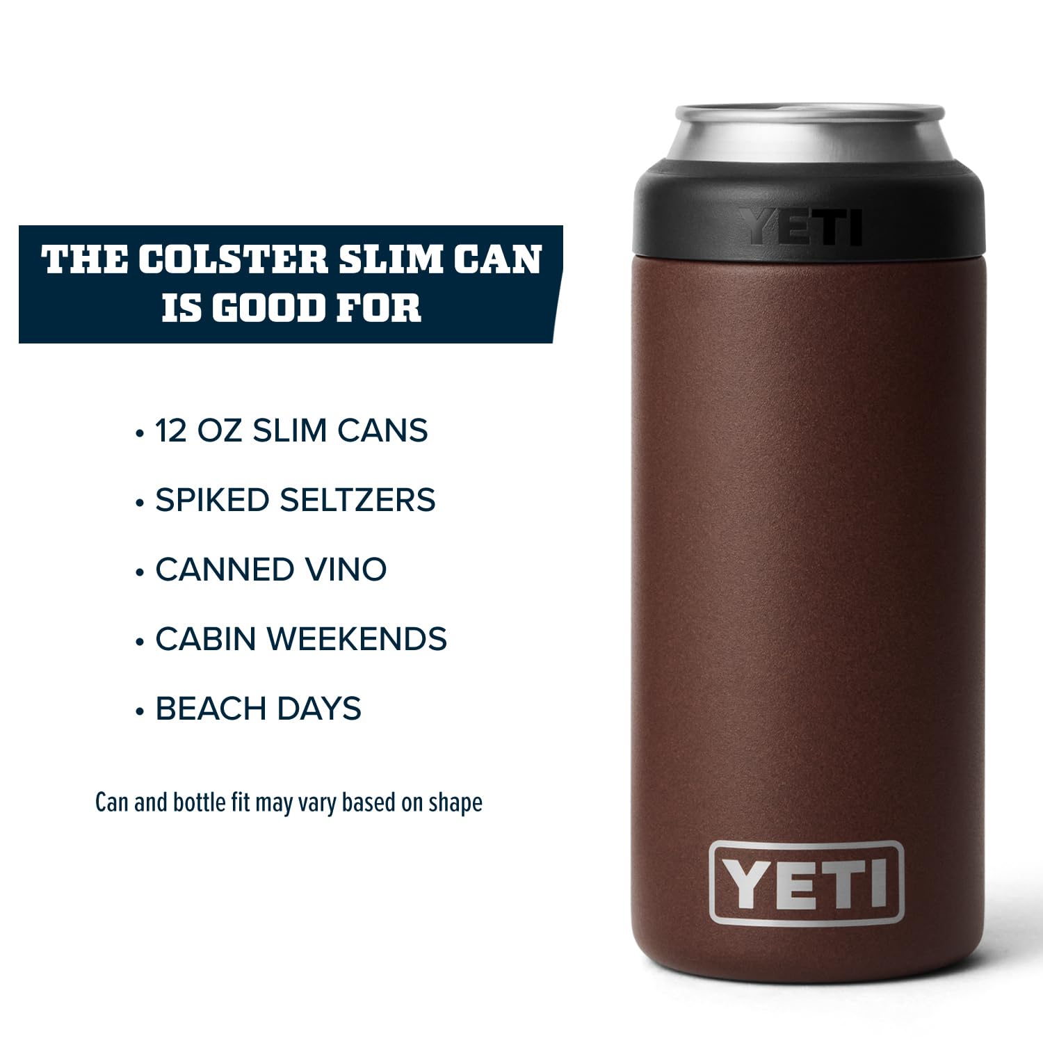 Foto 4 pulgar | Aislante Para Humedales Yeti Rambler Colster Slim, 355 Ml, Color Marrón - Venta Internacional.